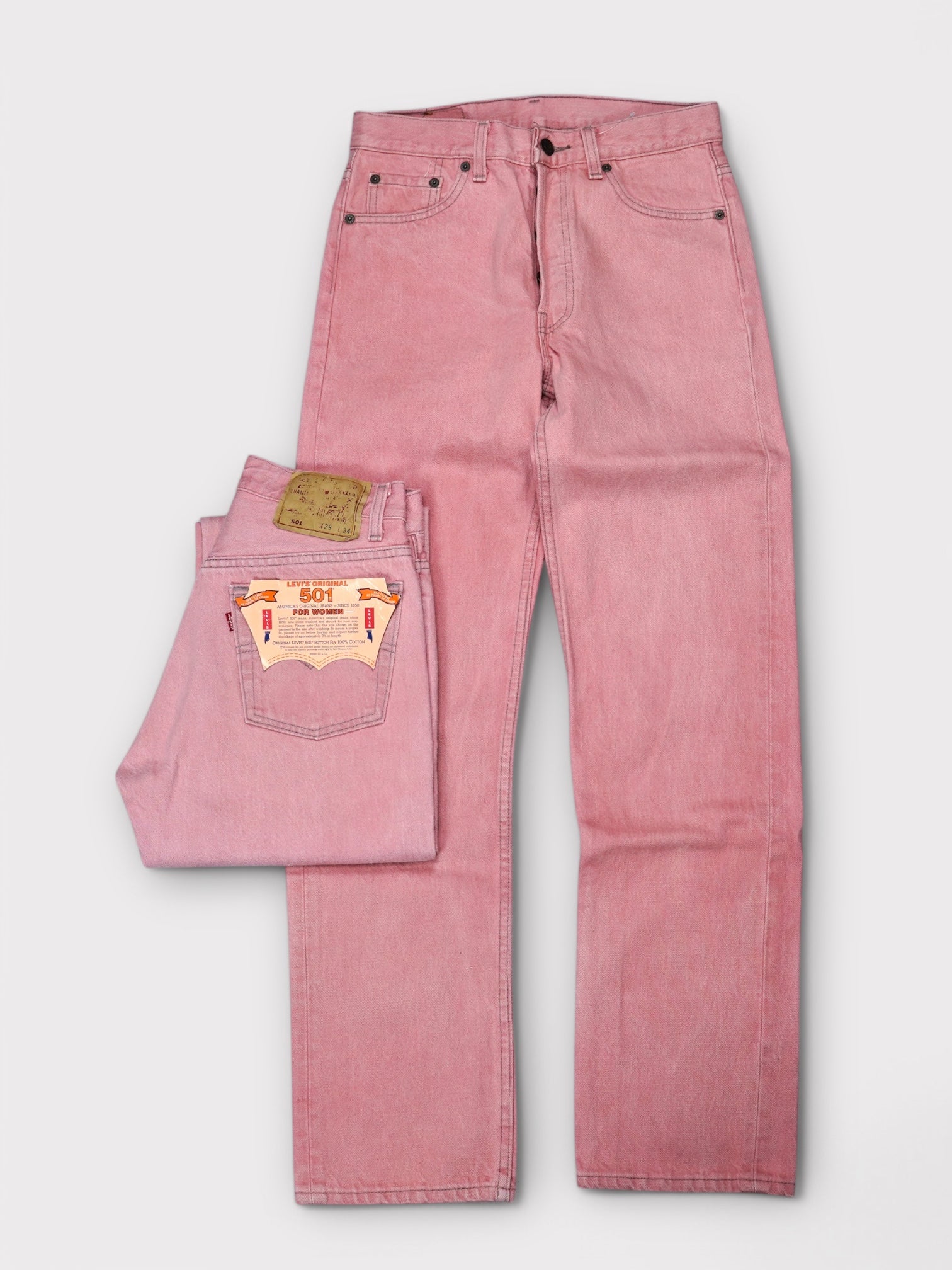 Deadstock 90’s Levi's 501 先染めPink made in USA リーバイス