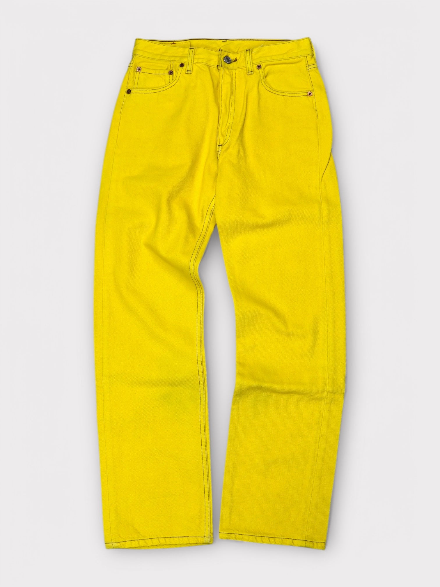 Deadstock 90’s Levi's 501 後染めYellow made in USA【W28 L29】リーバイス