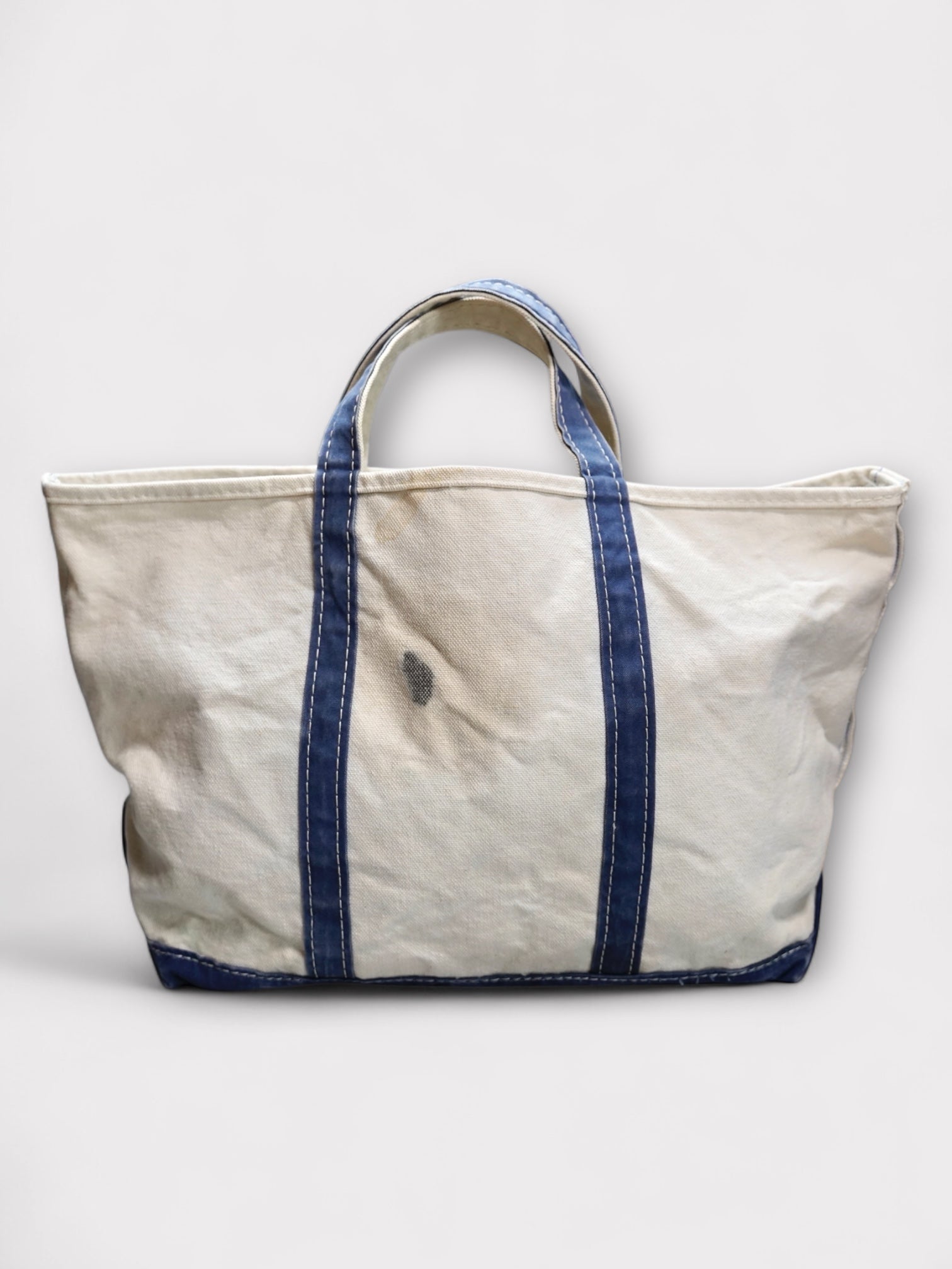 80's L.L.Bean Boat & Tote made in USA【L】 ③ ビーントート 耳付き