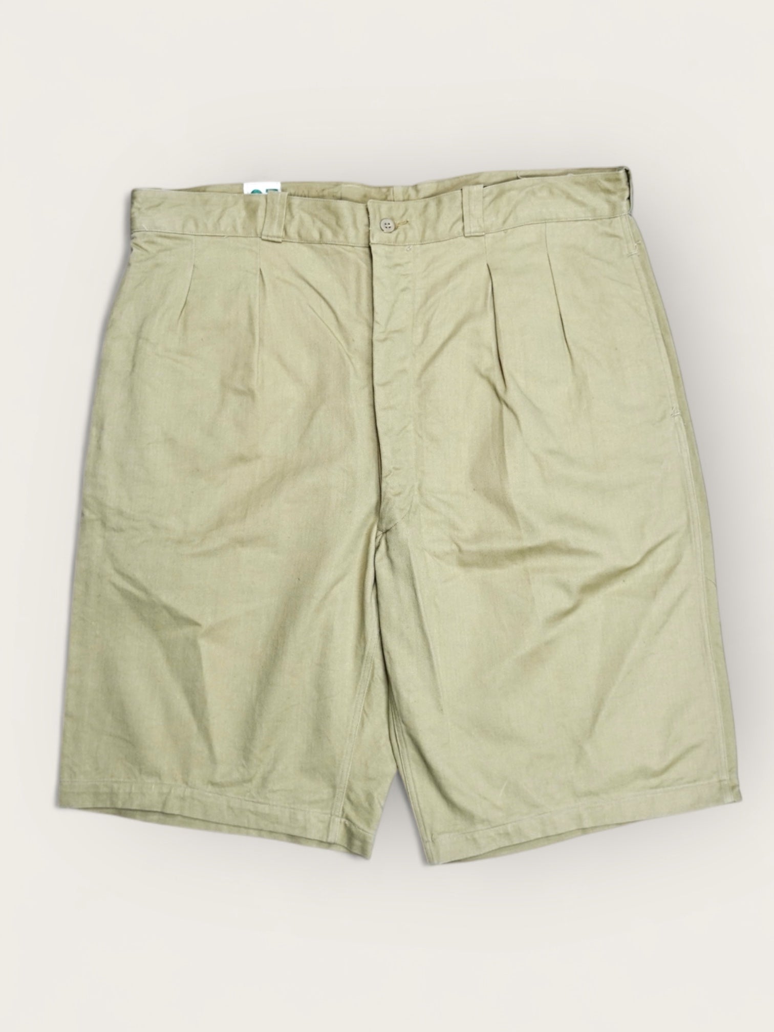 Deadstock 50-60's French ARMY M-52 Chino shorts made in FRANCE【7】フランス軍 ショーツカスタム デッドストックワンウォッシュ