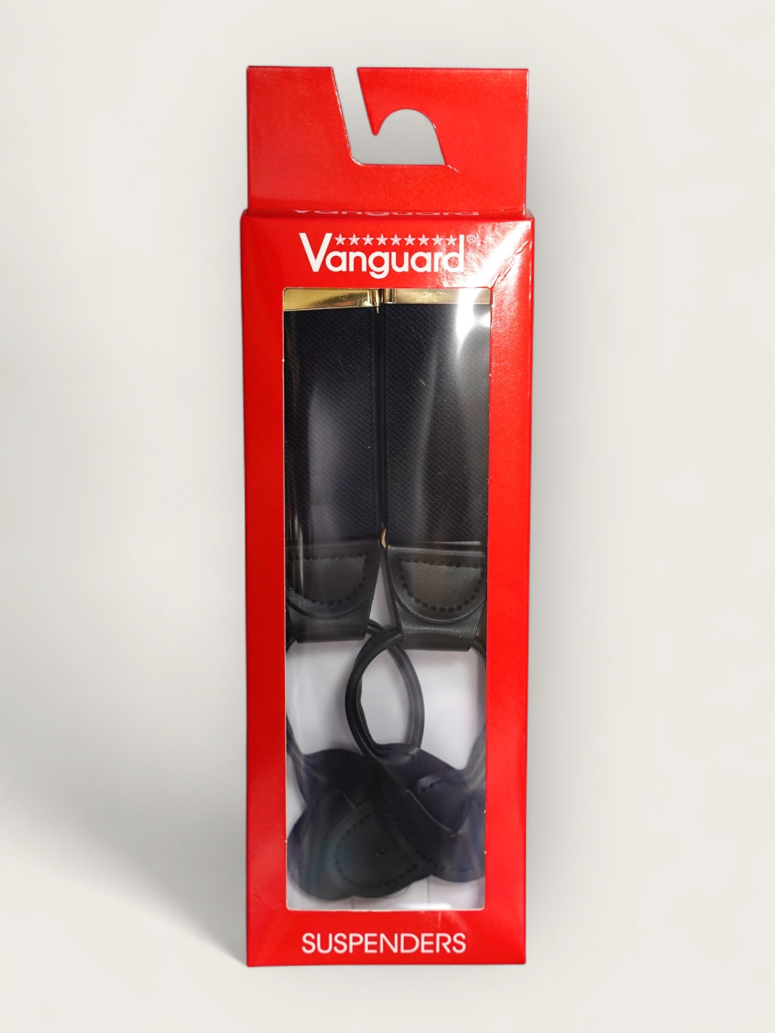 U.S.AIR FORCE Suspender leather end made in USA【Navy】サスペンダー