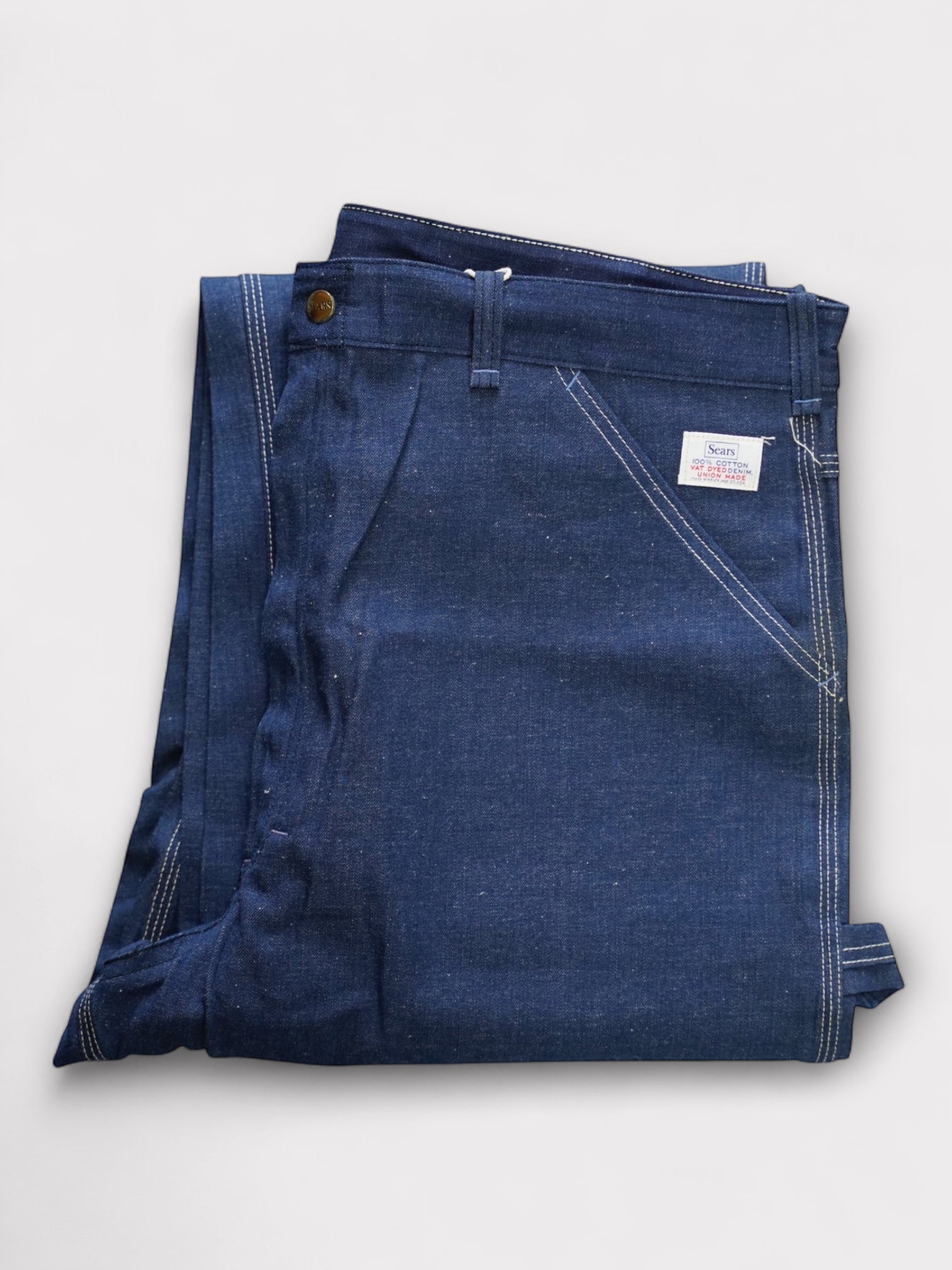 Dead stock 60's Sears Denim painter pants made in USA【W42 L32】シアーズ デニムペインターパンツ