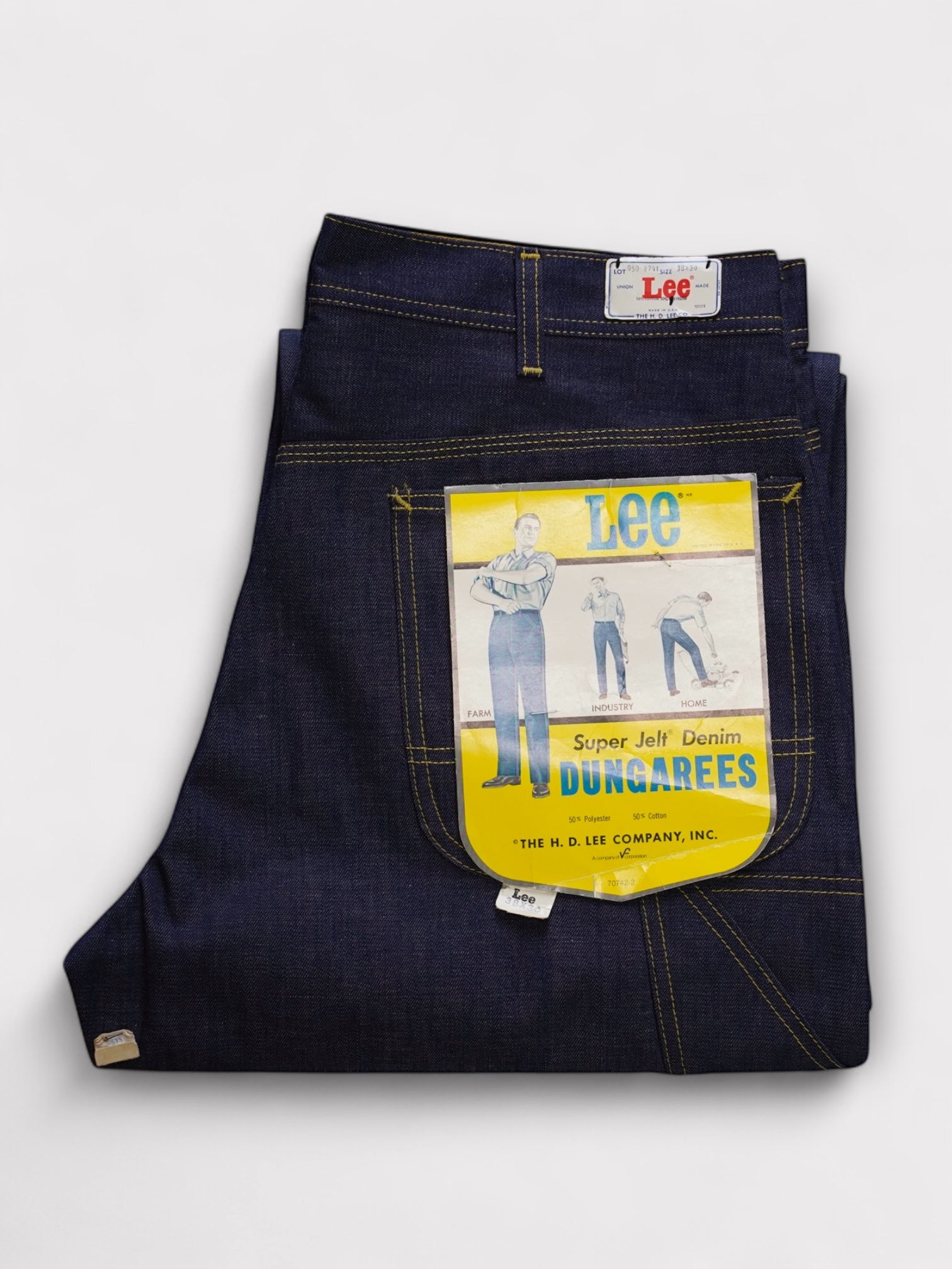 Dead stock 70-80's Lee DUNGAREES Denim painter pants made in USA【W38 L30】リー ダンガリーズデニムペインターパンツ
