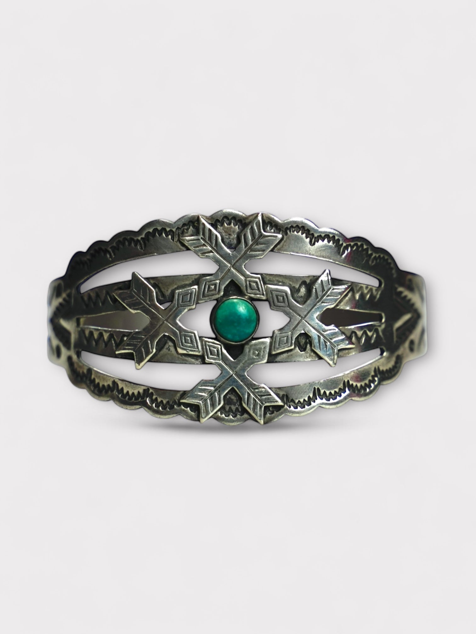 ~40's Navajo Fred Harvey Silver Bangle No.4 나바호족 프레드 허비 스타일 실버 뱅글 