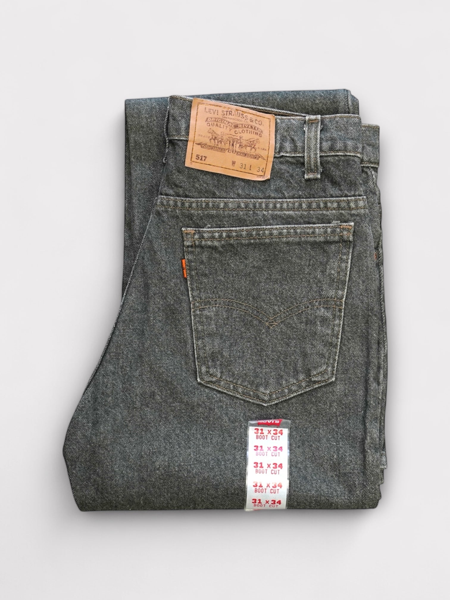 Deadstock 90’s Levi's 517 先染めKhaki Boots cut made in USA【W31 L34】リーバイス