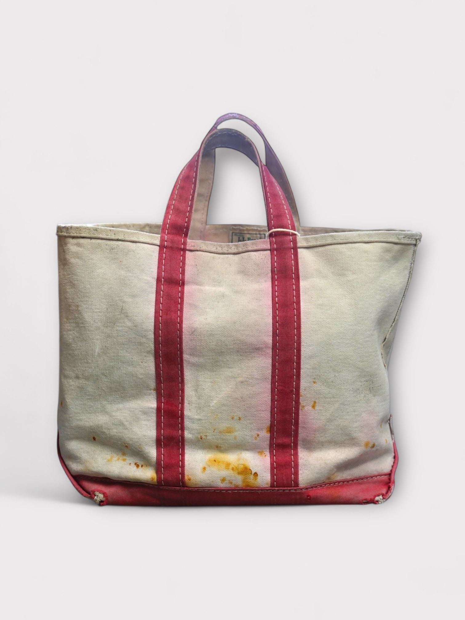 80's L.L.Bean Boat & Tote "RED" 片耳 ギザタグ made in USA【M】 No.20 ビーントート