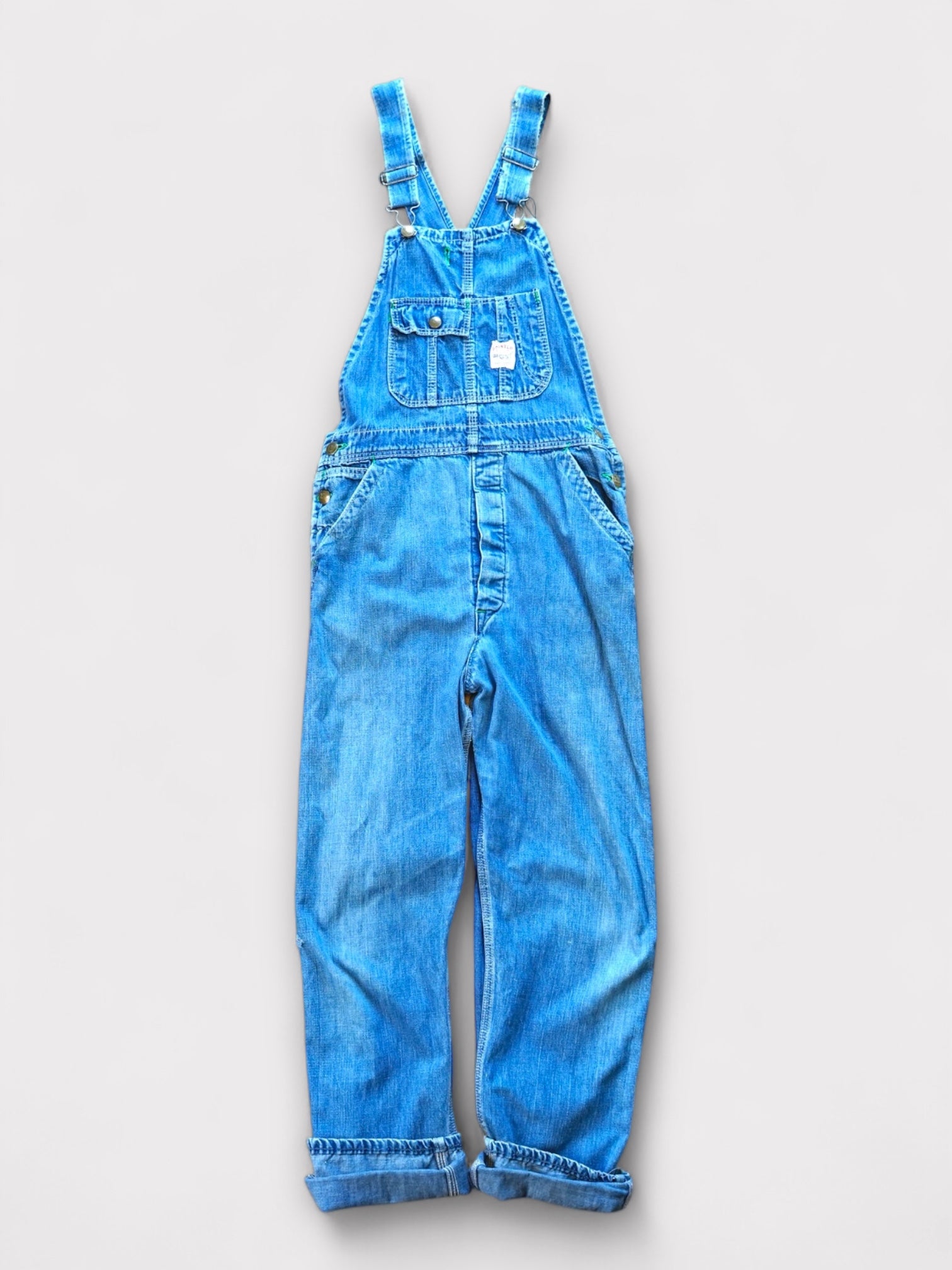60's POINTER Denim overall made in USA【W30 L29】No.3 ポインター デニムオーバーオール