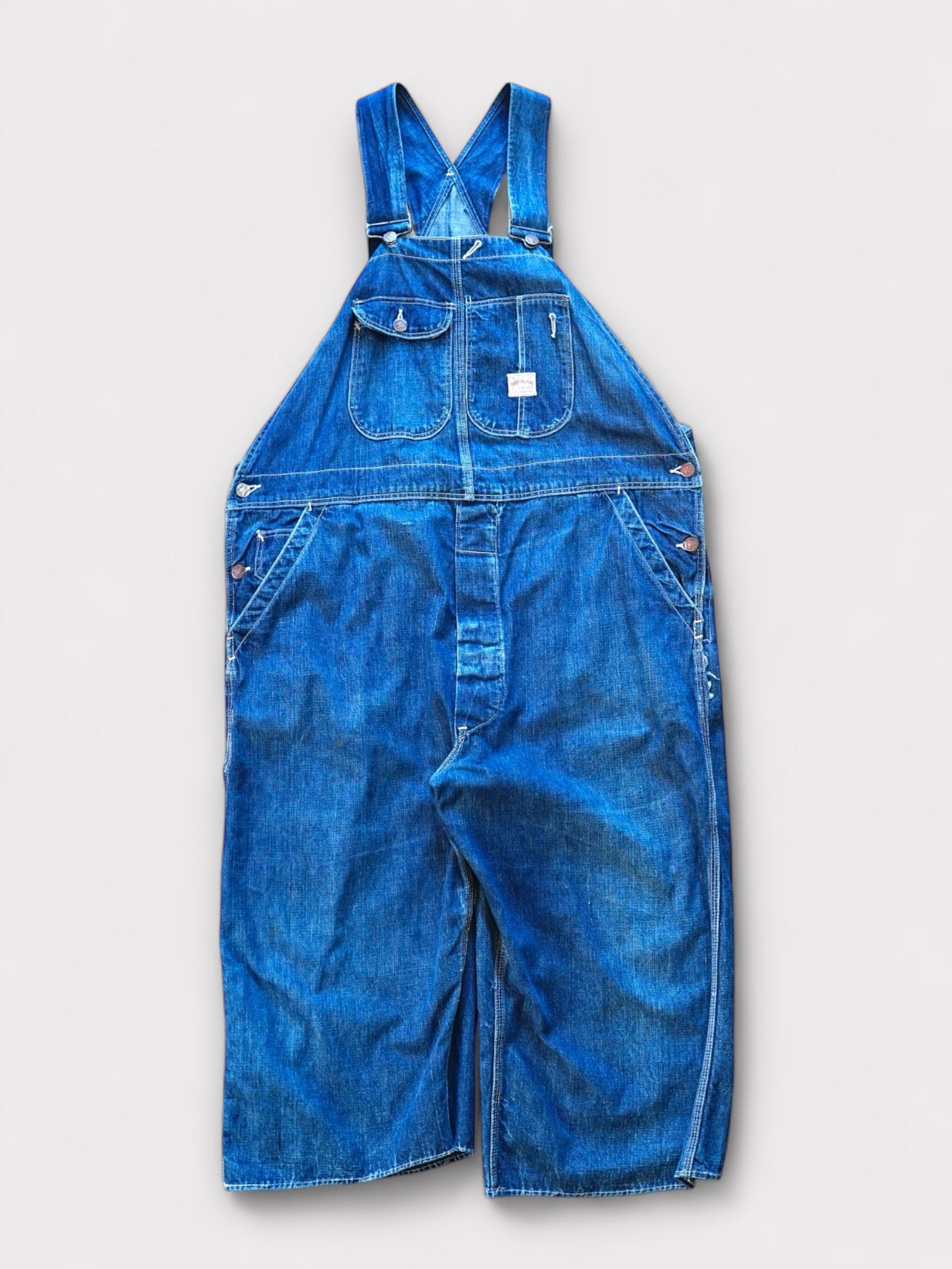 40's SUPER BIGMAC Denim overall made in USA【W44 L20】No.5 スーパービッグマック デニムオーバーオール
