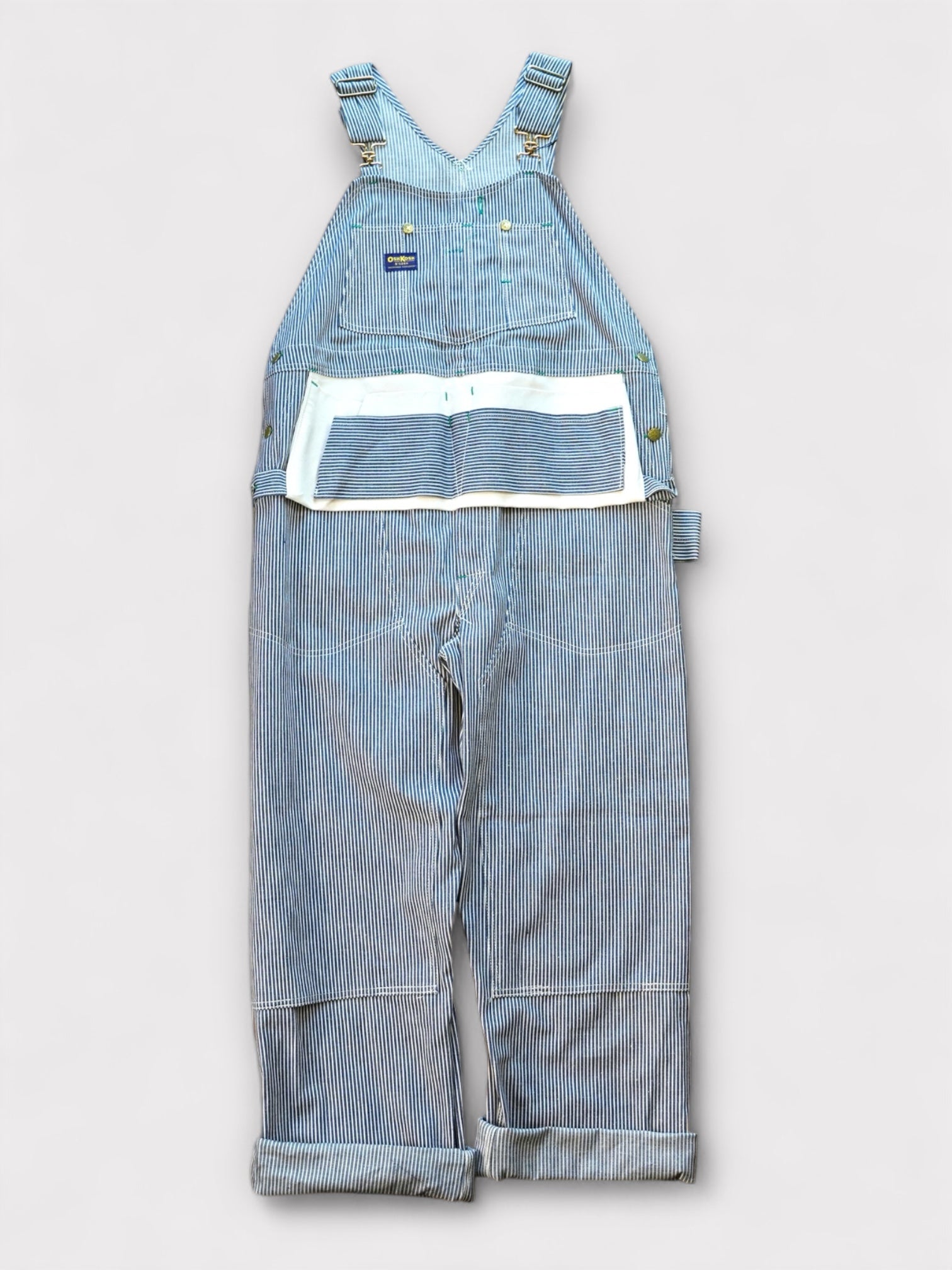 Deadstock 60's OSHKOSH Hickory with apron overall made in USA【W42 L32】No.10 オシュコシュ ヒッコリーオーバーオール