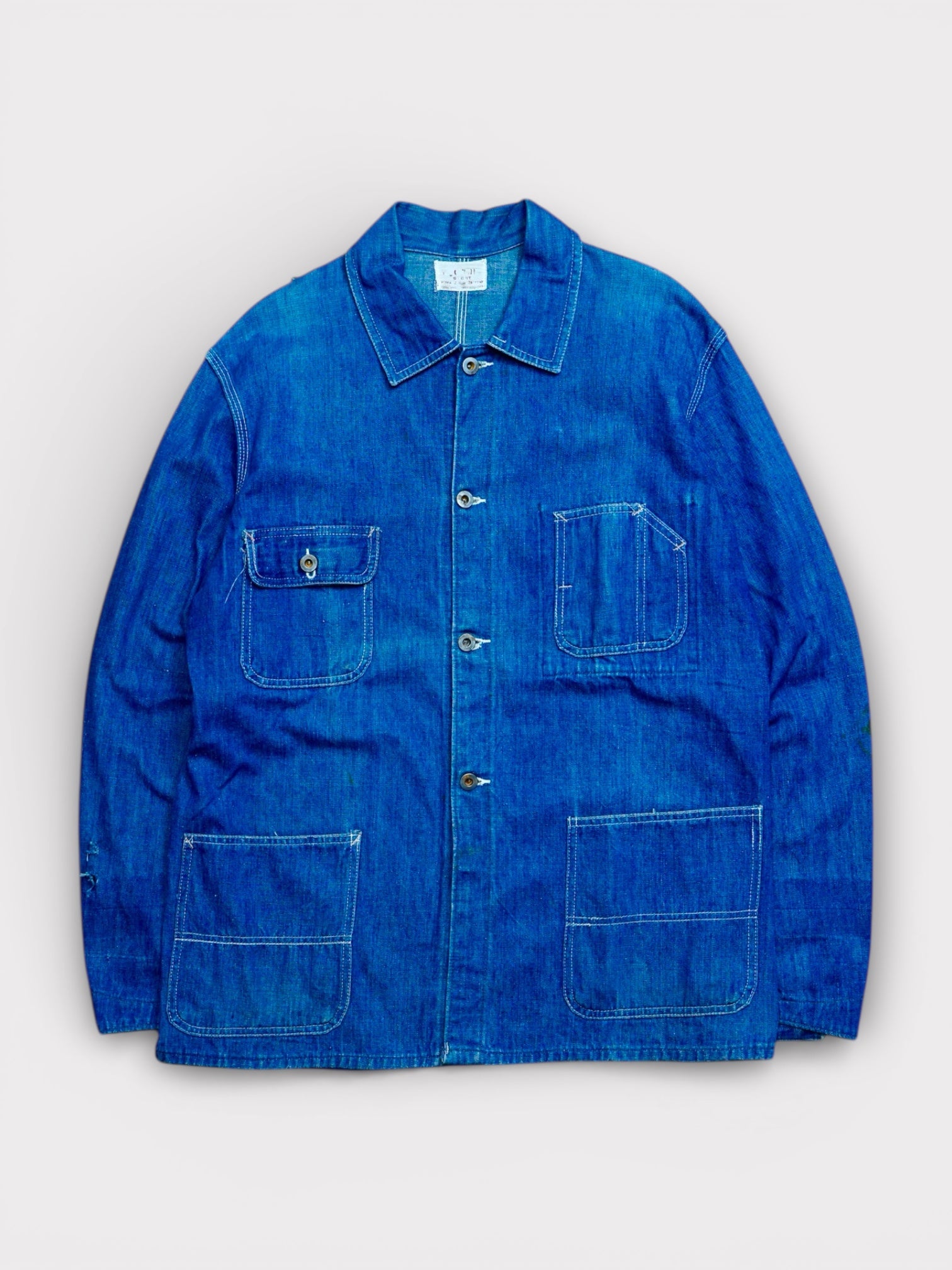 30-40's Vintage Denim coverall ガチャポケ made in USA 【40