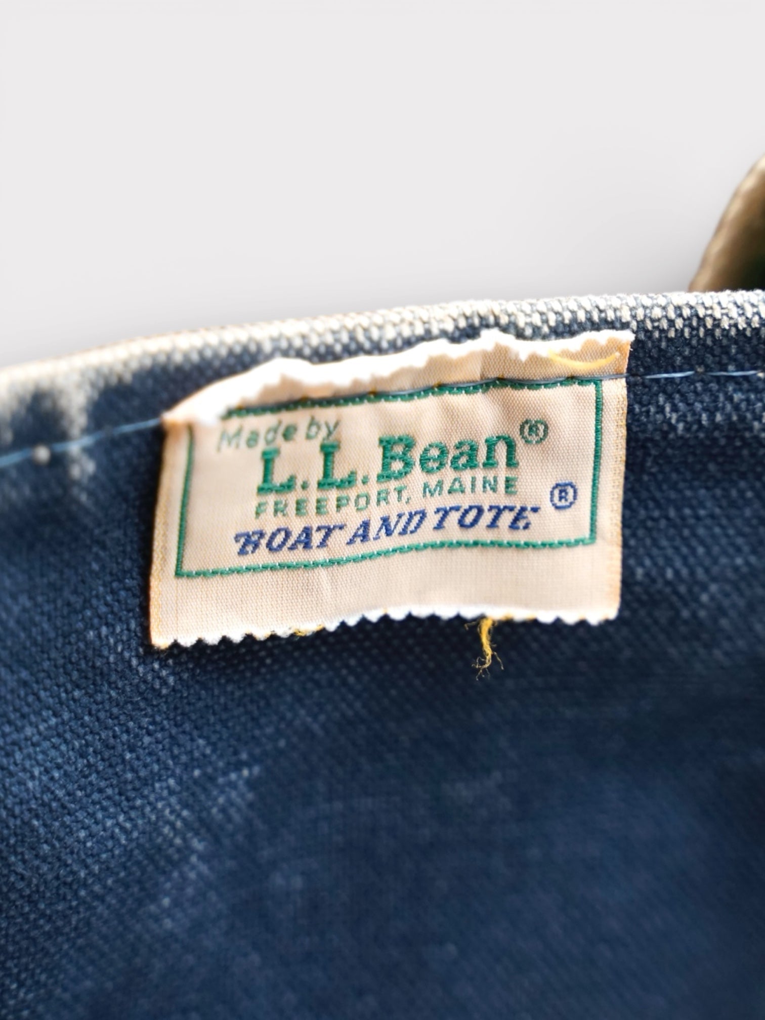 80's L.L.Bean Deluxe Tote 縦型ポケ付き made in USA【M】エルエル