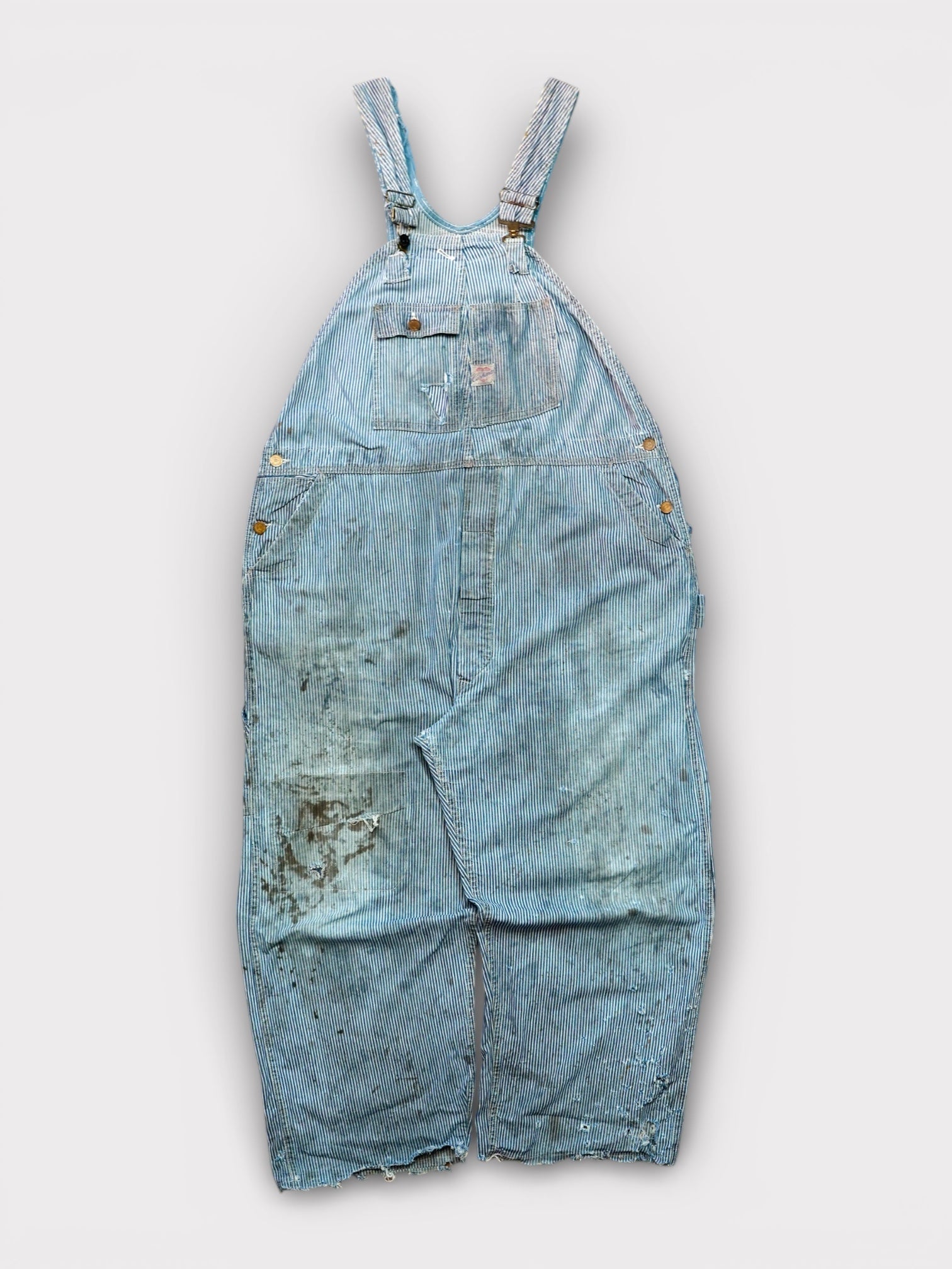 60s PAY-DAY ペイデイ　オーバーオール　ヒッコリー　hickory BOTTOM - MENS – LIOT