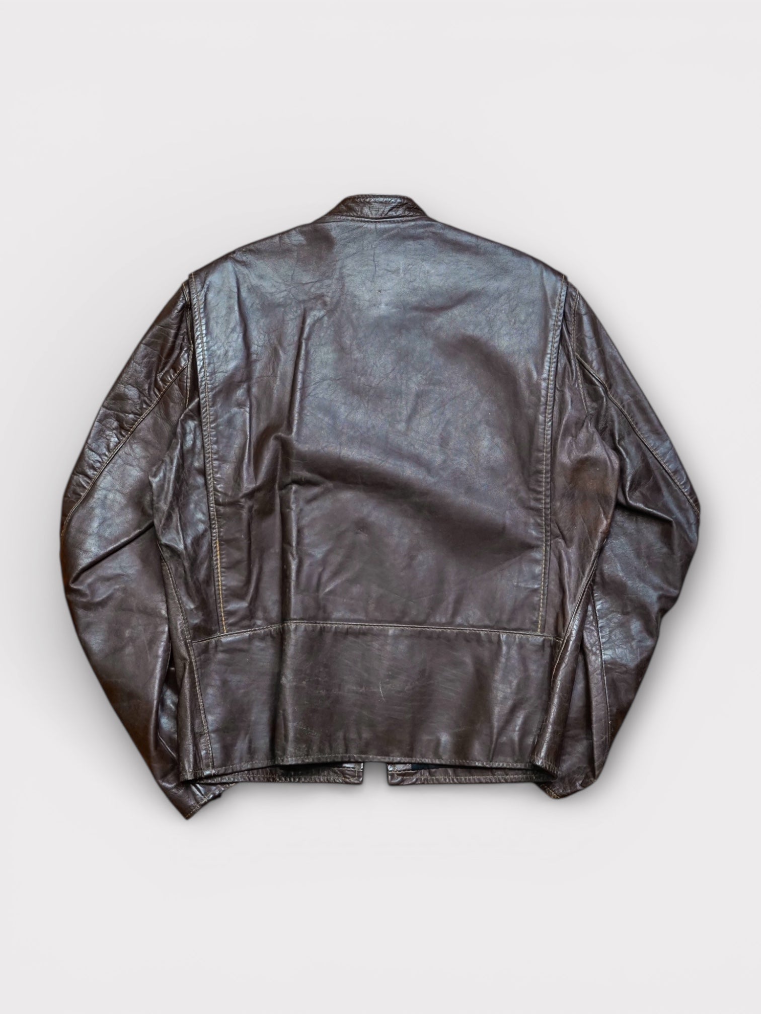 70's Brooks Leather Sportswear Single riders jacket made in USA